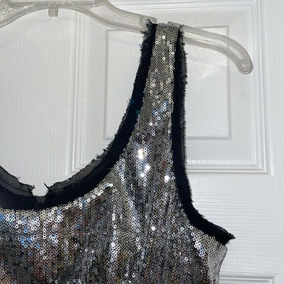 BCBGeneration Blue Frost Sequin Mini Dress, NWT - Picture 3 of 9